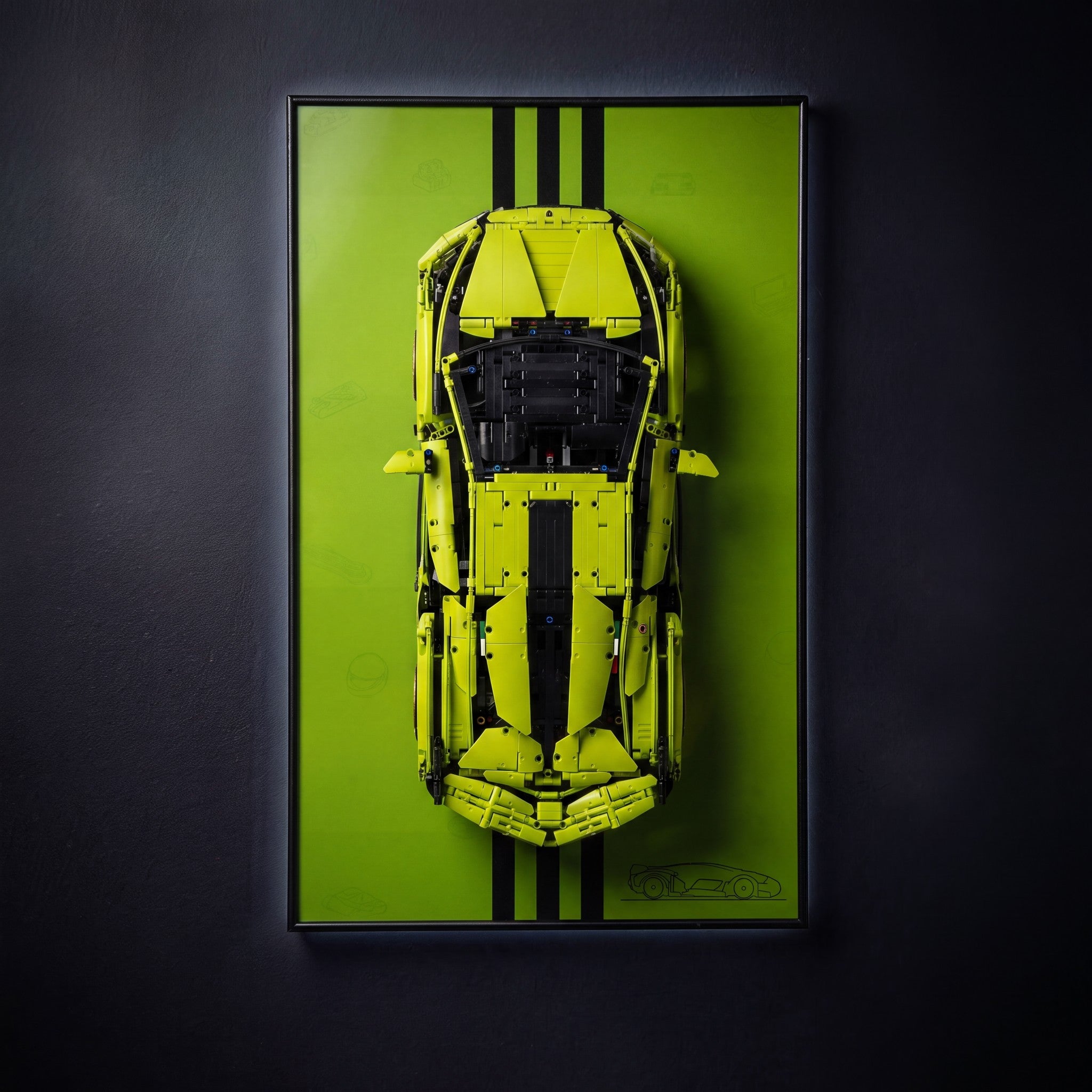 Display Wall-Mount for LEGO® Lamborghini Sián FKP 37 42115