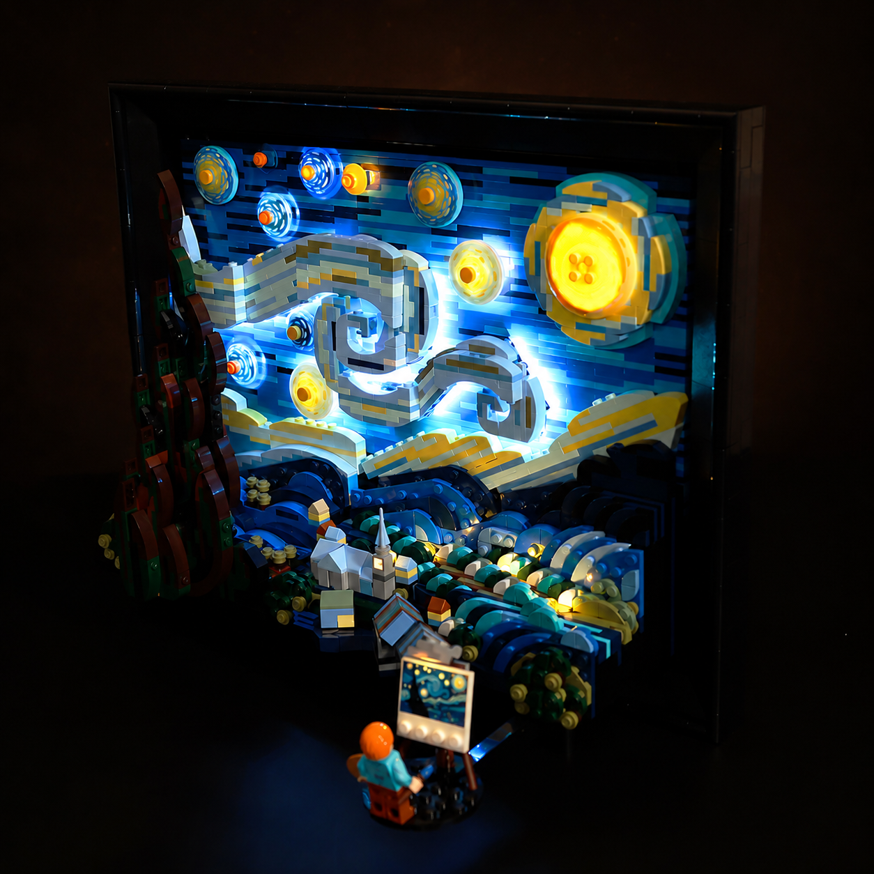 Light Kit for LEGO® Vincent van Gogh – The Starry Night 21333 — alternate angle