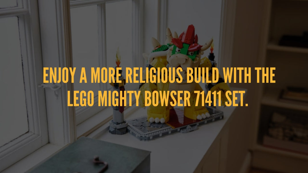 Enjoy a more religious build with the LEGO Mighty Bowser 71411 Set.