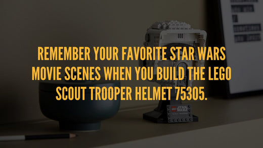 Relive your favorite Star Wars moments with the LEGO Scout Trooper Helmet 75305 Set.