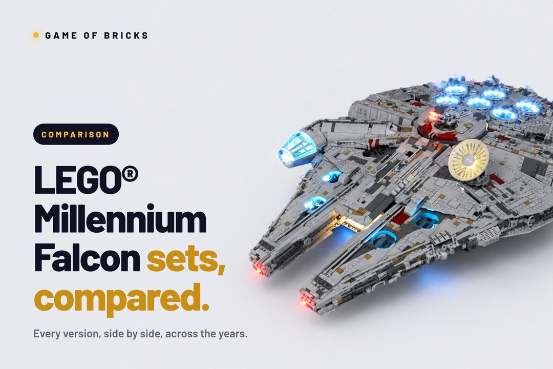 LEGO® Star Wars Millennium Falcon 75192 lit with a Game of Bricks light kit