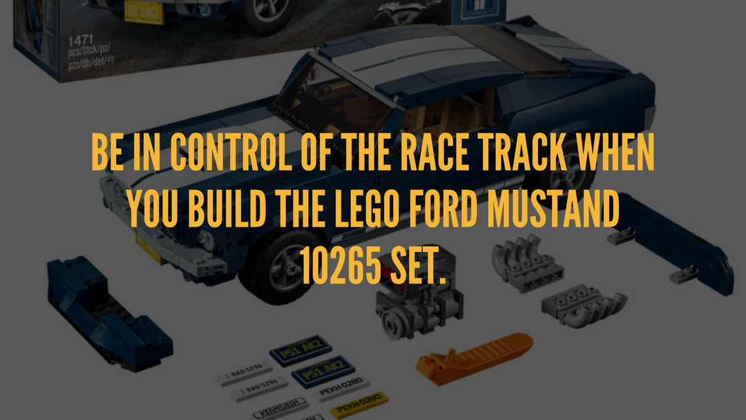 Be in control of the race track when you build the LEGO Ford Mustand 10265 Set.