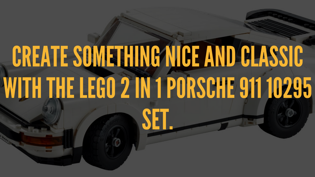 Create something nice and classic with the LEGO 2 in 1 Porsche 911 10295 Set.