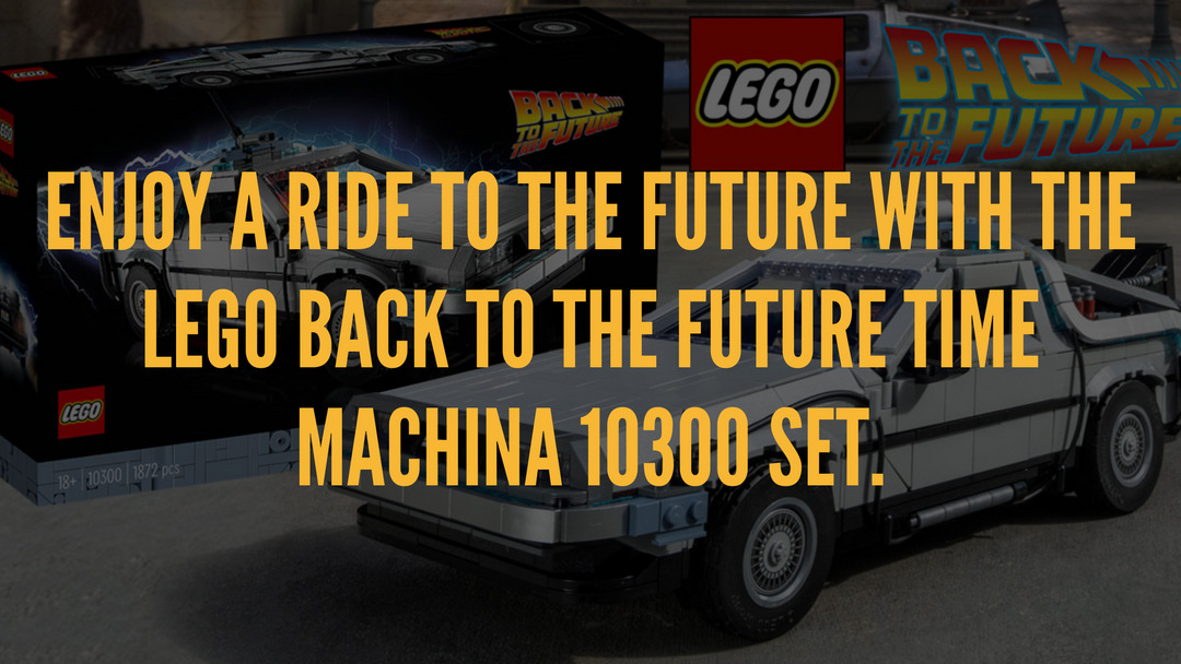 Enjoy a ride to the future with the LEGO Back to the future Time Machina 10300 Set.