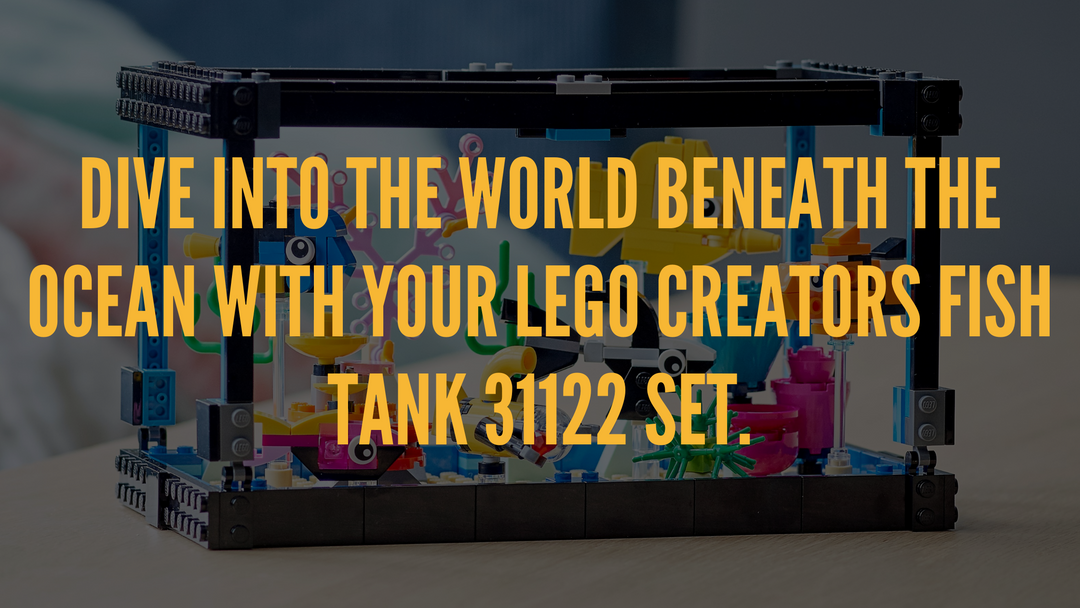 Dive into the world beneath the ocean with your LEGO Creators Fish Tank 31122 Set.