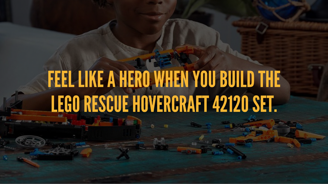 Feel like a hero when you build the LEGO Rescue Hovercraft 42120 Set.