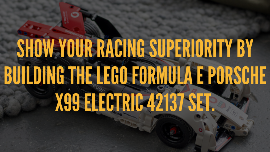 Show your racing superiority by building the LEGO® Formula E Porsche X99 Electric 42137 Set.