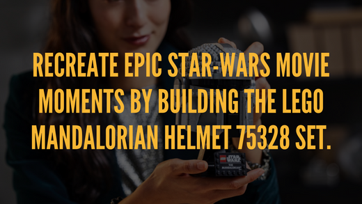 Recreate epic Star-Wars movie moments by building the LEGO Mandalorian Helmet 75328 Set.