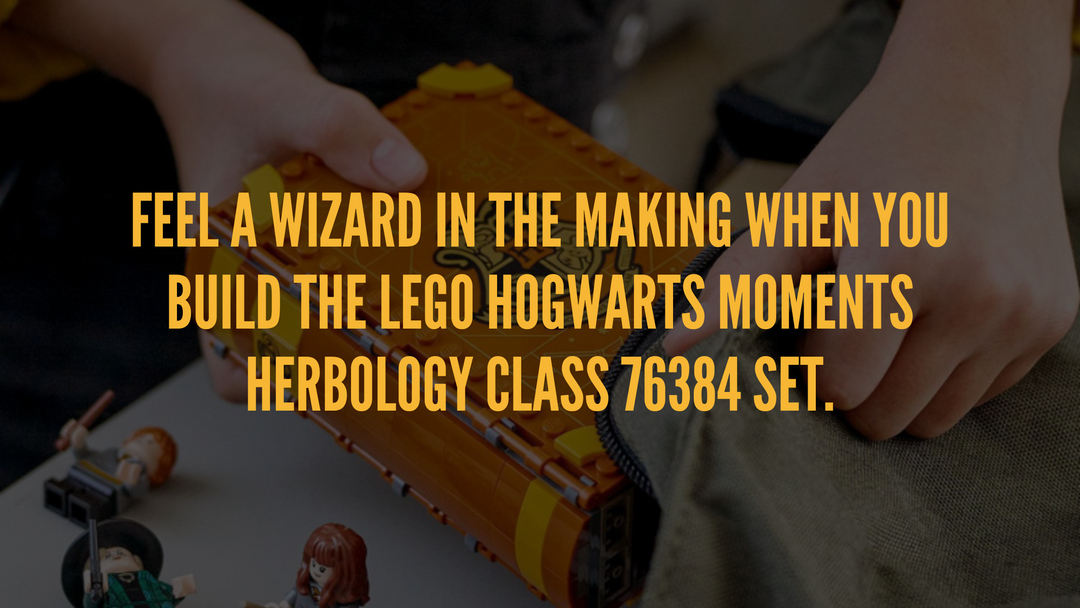 Feel a wizard in the making when you build the LEGO Hogwarts Moments Herbology Class 76384 Set.