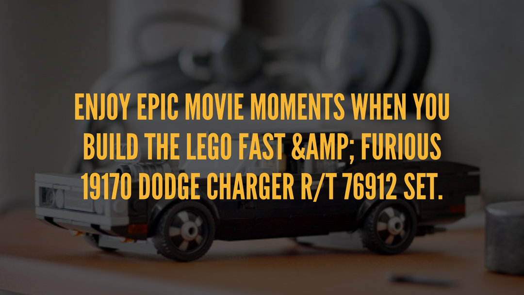 Enjoy epic movie moments when you build the LEGO Fast &amp; Furious 19170 Dodge Charger R/T 76912 Set.