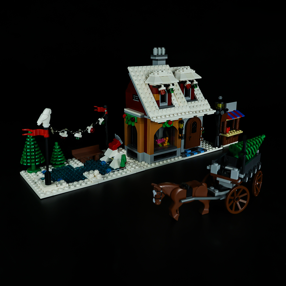 Light Kit for LEGO® Winter Village Bakery 10216 - bakery with light kit switched off