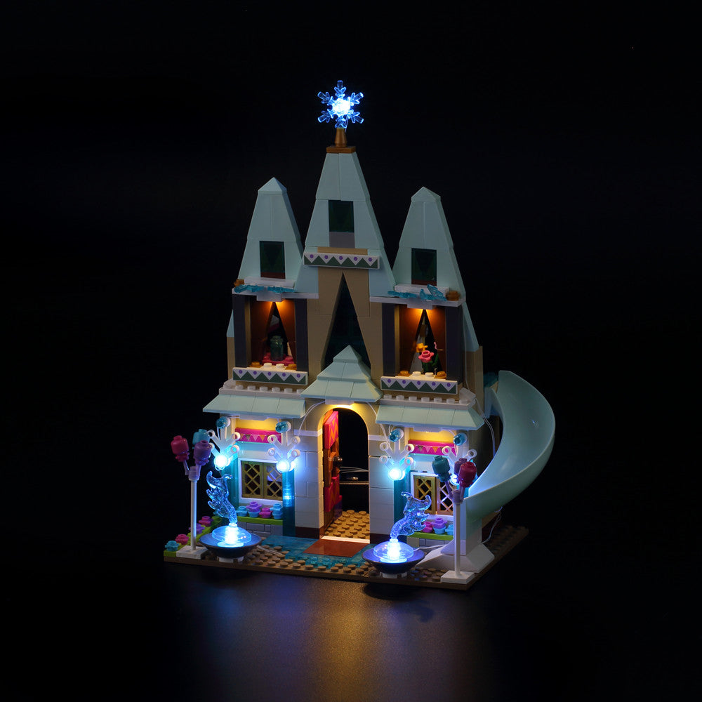 Light Kit for LEGO® Arendelle Castle Celebration 41068, illuminated castle front