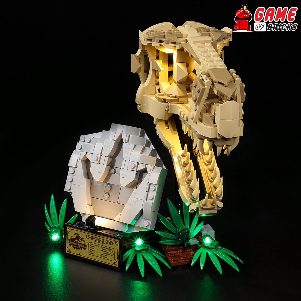 LEGO Dinosaur Fossils: T. rex Skull 76964 Light Kit