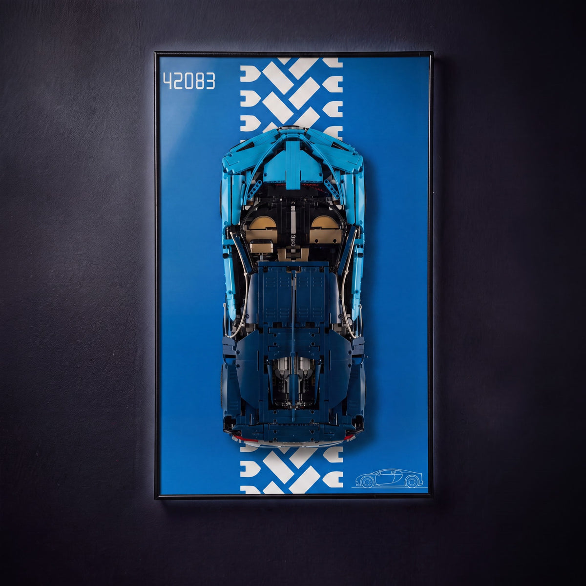 Bugatti Chiron 42083 wall-mount hero