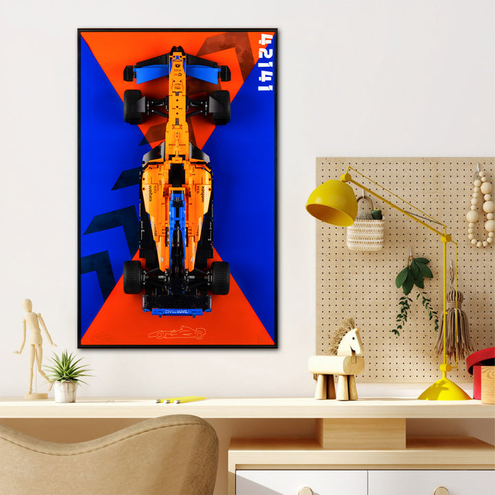 Display Wall-Mount for LEGO McLaren Formula 1 Race Car 42141