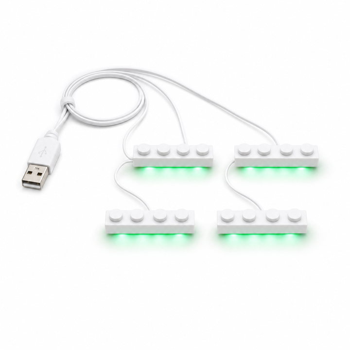 Green 4 in 1 USB LED Light Kit