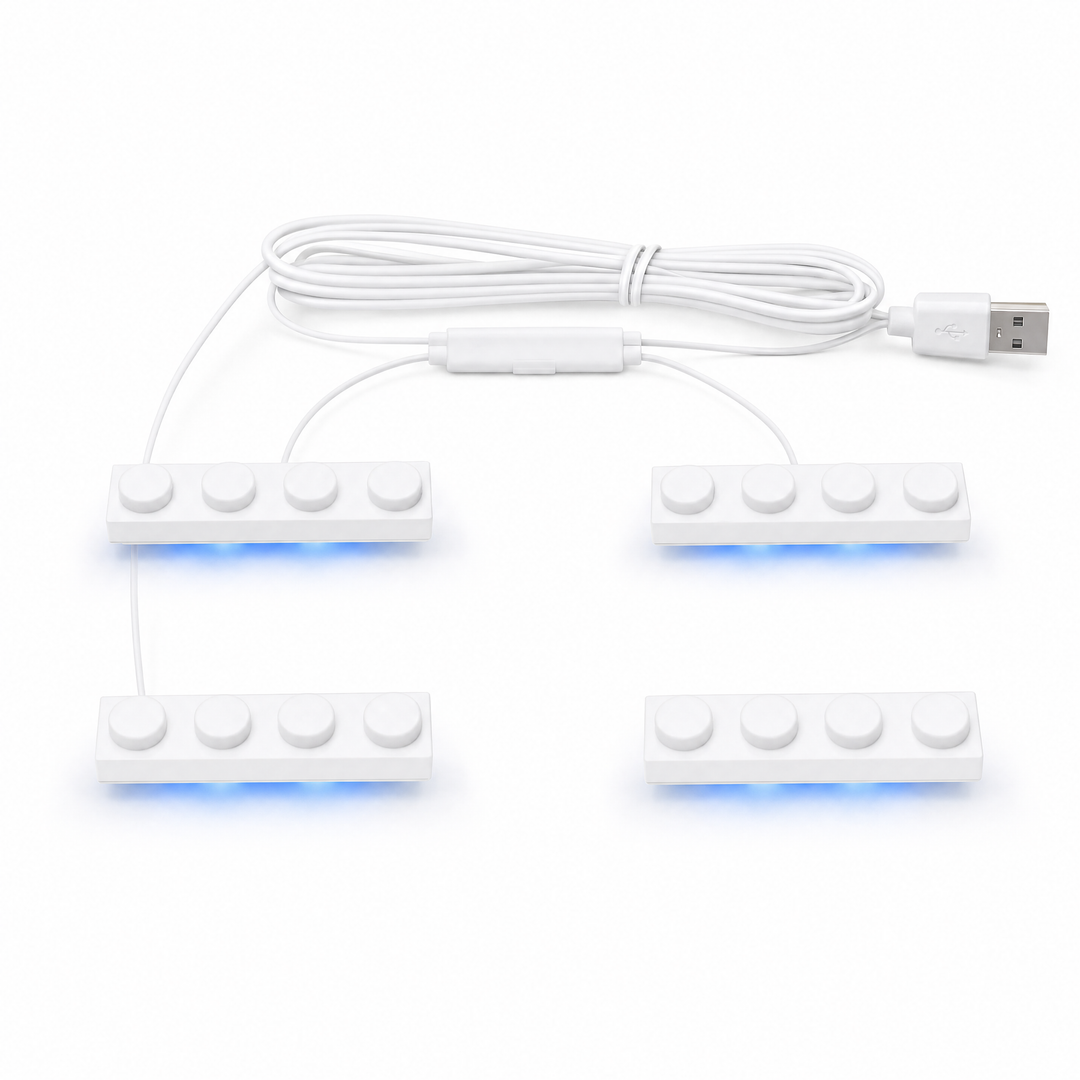 Blue 4 in 1 USB LED Light Kit