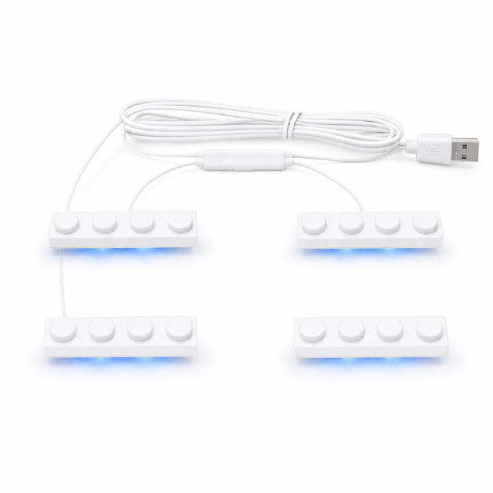 Blue 4 in 1 USB LED Light Kit