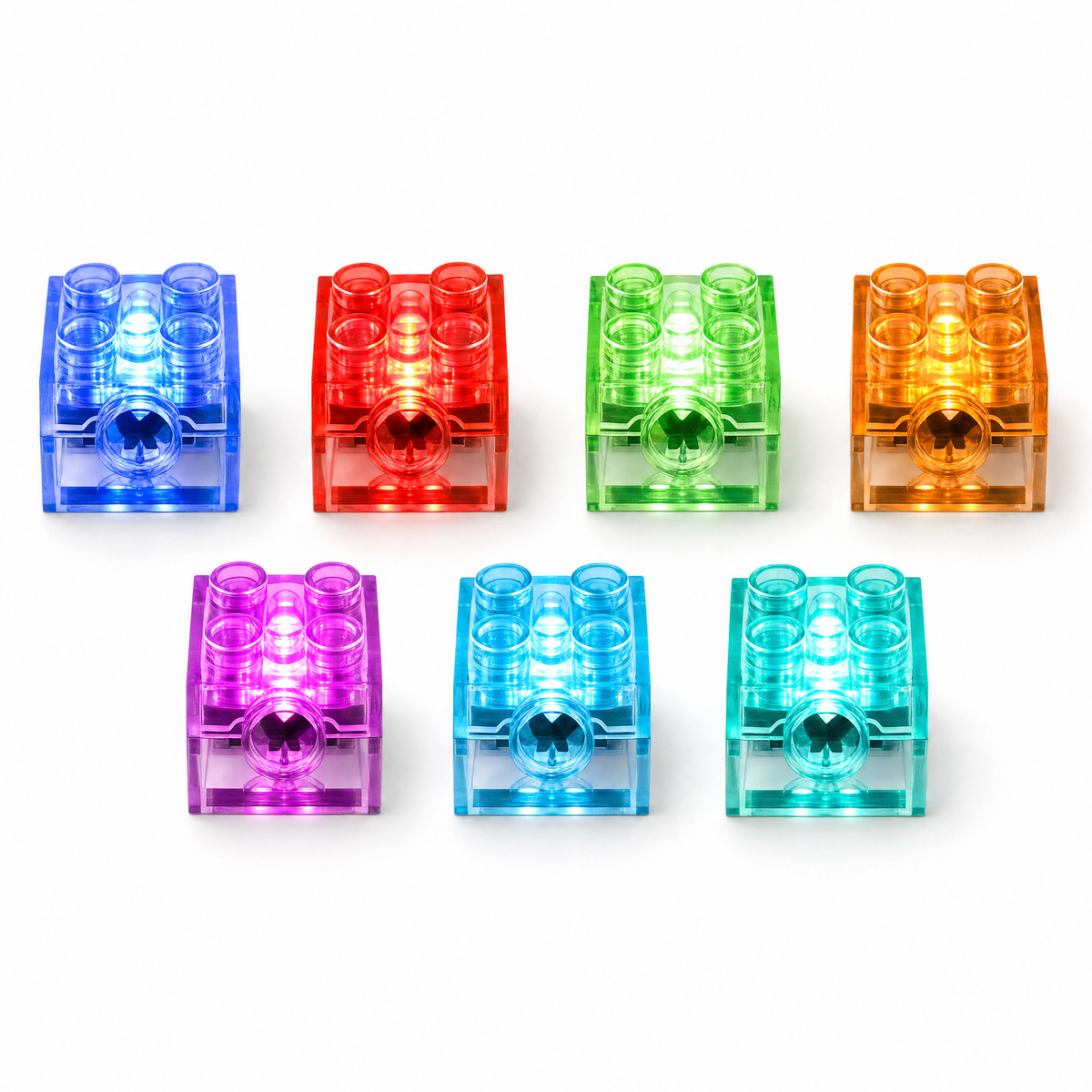 LED light bricks for LEGO lit