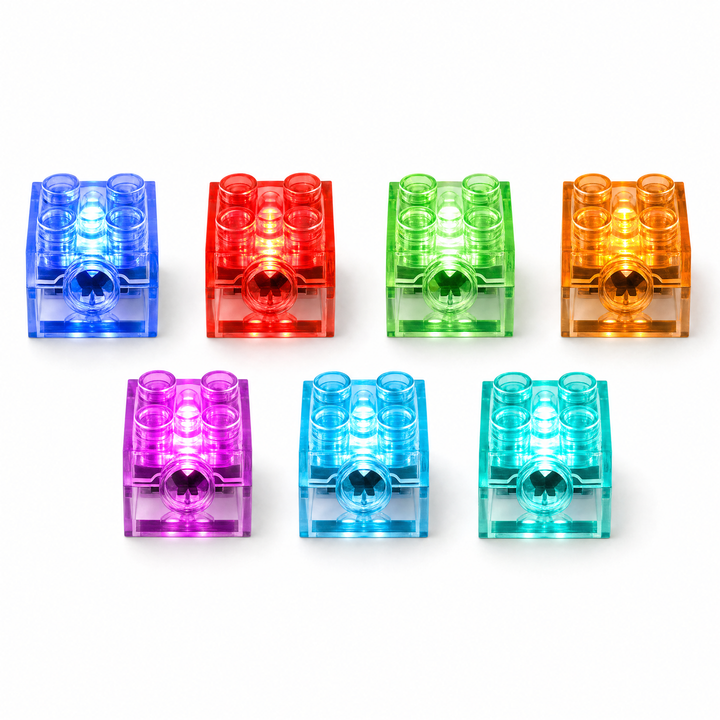 LED light bricks for LEGO lit