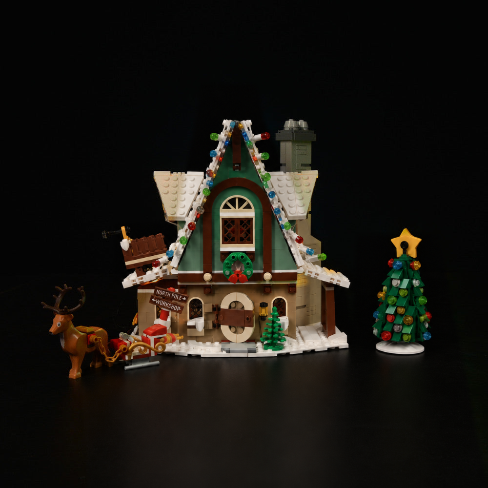 LEGO® Elf Club House 10275 with Game of Bricks Lights switched off, matching the main product photograph.