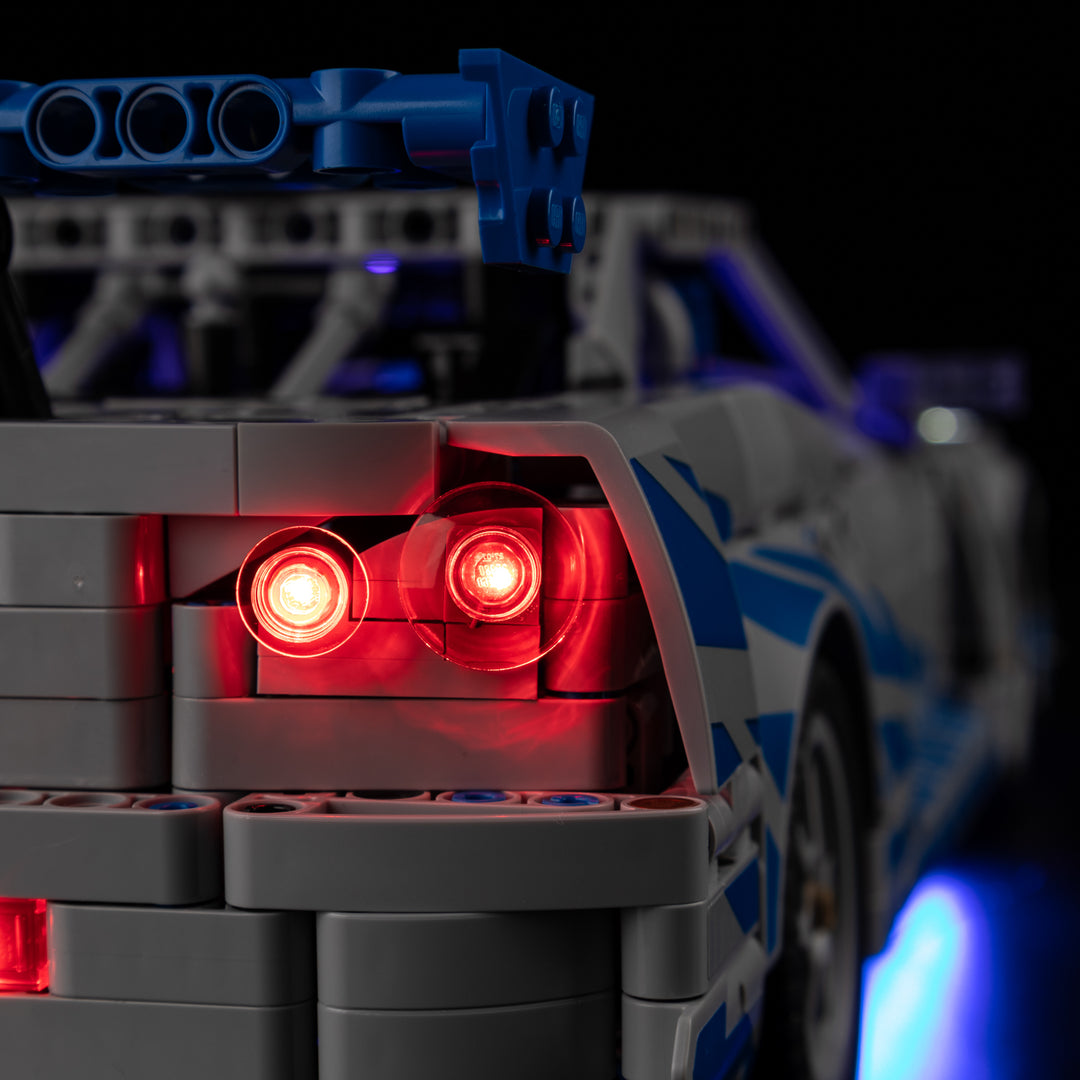 LEGO 2 Fast 2 Furious Nissan Skyline GT-R (R34) Car 42210 Light Kit
