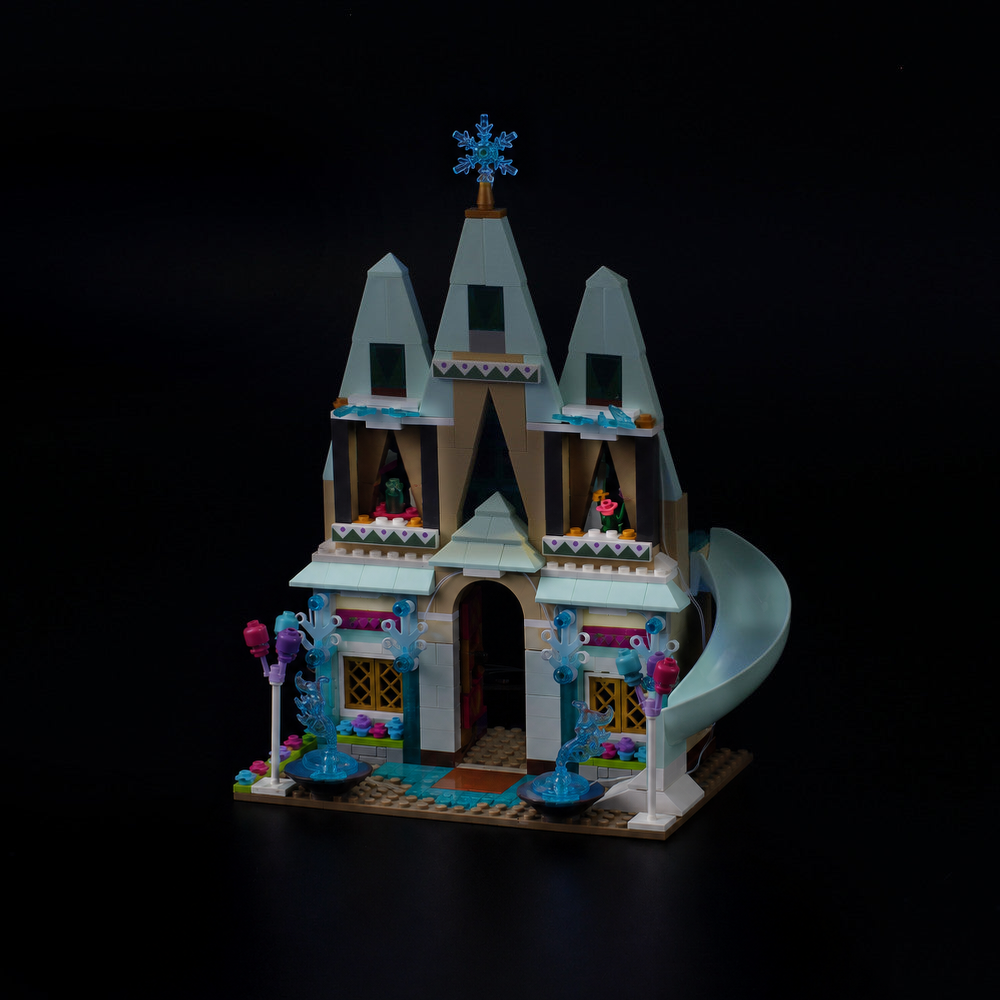 LEGO® Arendelle Castle Celebration 41068 with Game of Bricks Lights switched off, matching the main product photograph.