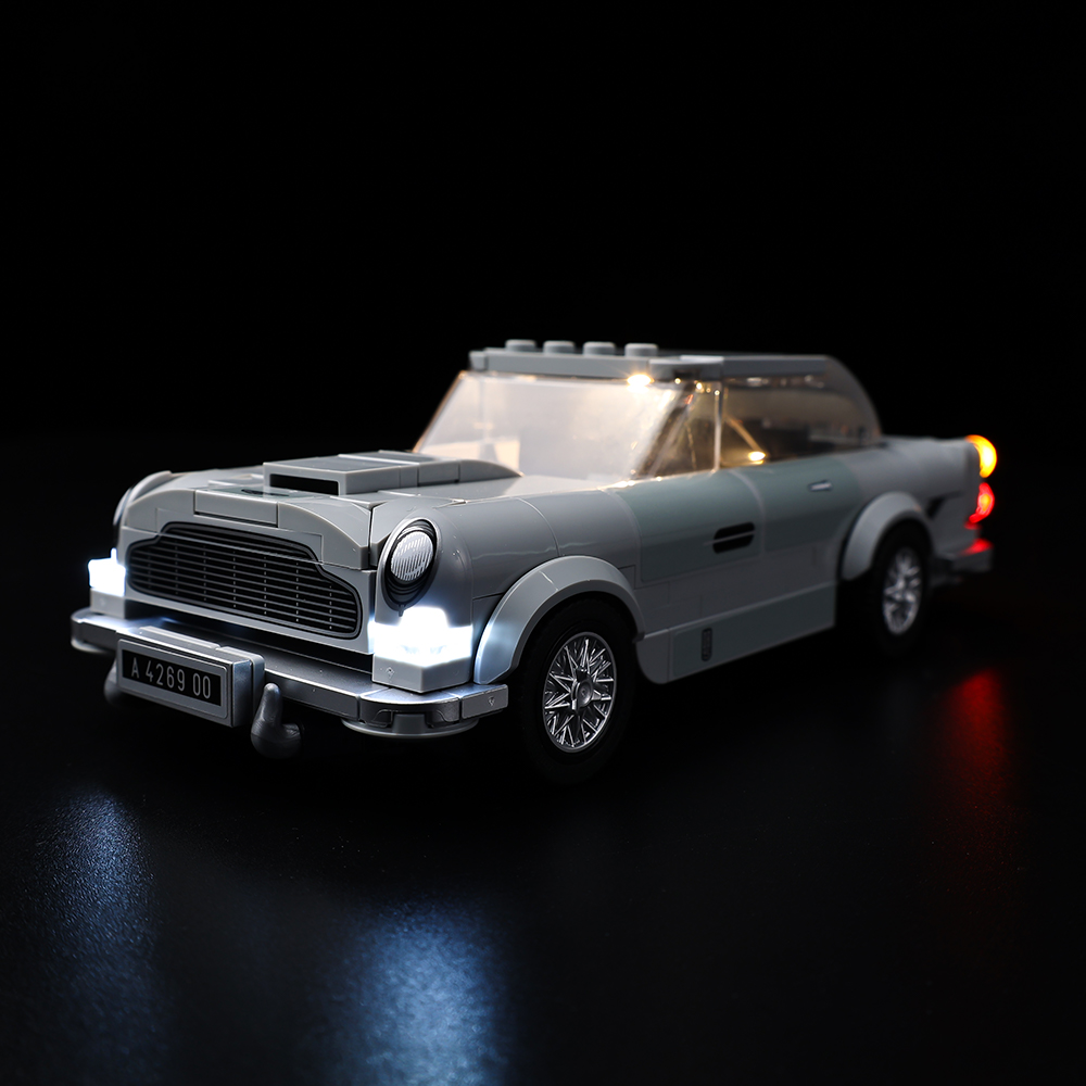 Light Kit for LEGO® 007 Aston Martin DB5 76911 - front side view