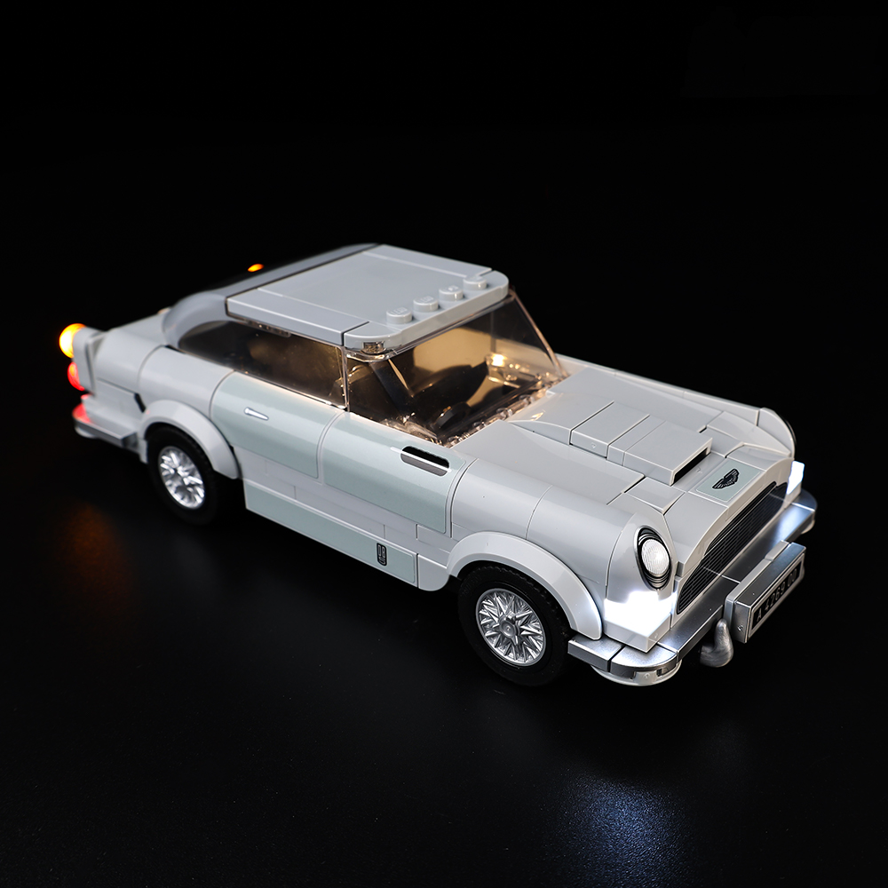 Light Kit for LEGO® 007 Aston Martin DB5 76911 - elevated side view