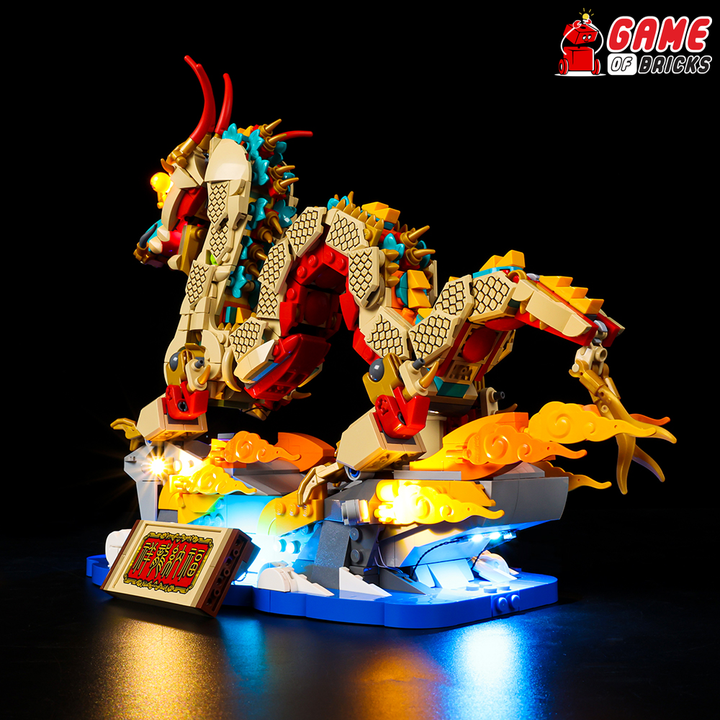 Auspicious Dragon LEGO lights