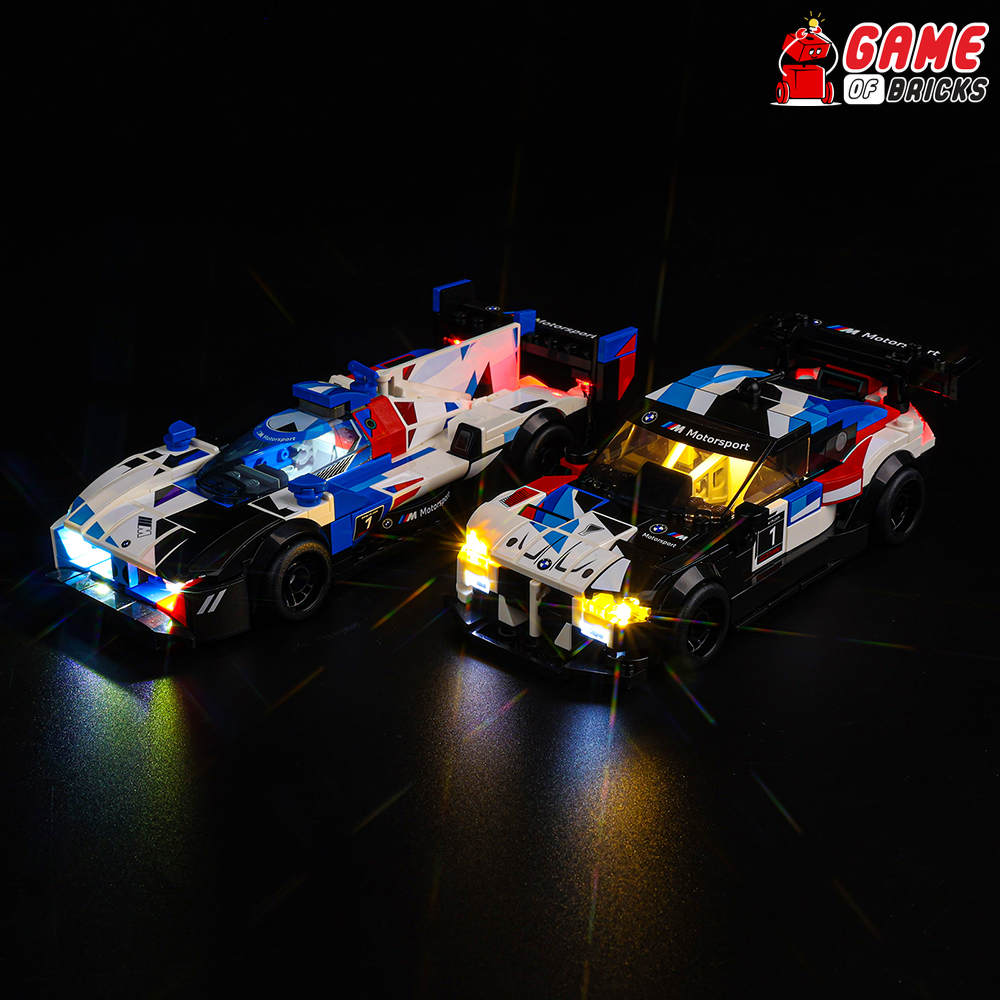 LEGO BMW M4 GT3 & BMW M Hybrid V8 Race Cars 76922 Light Kit