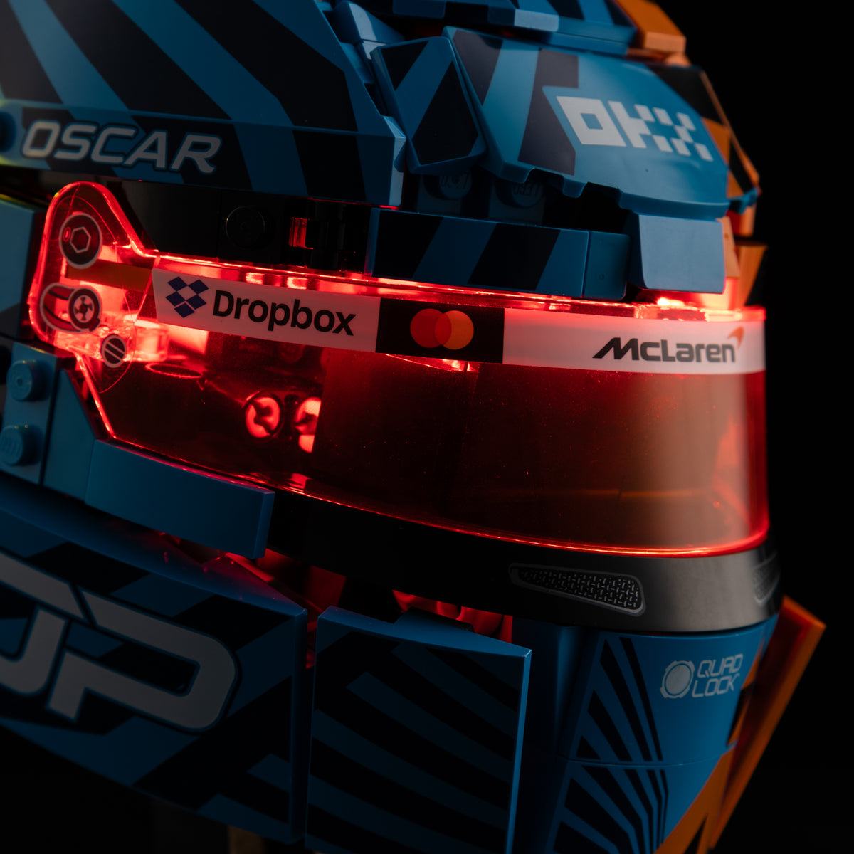 LEGO® McLaren Mastercard F1® Team Oscar Piastri Helmet 43017 Light Kit