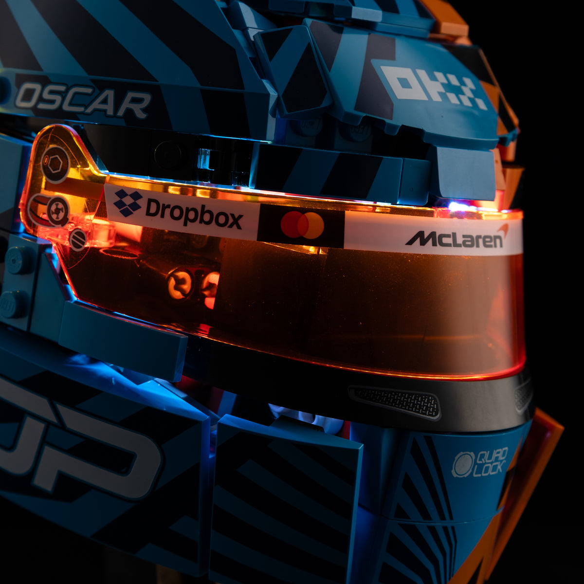 LEGO® McLaren Mastercard F1® Team Oscar Piastri Helmet 43017 Light Kit