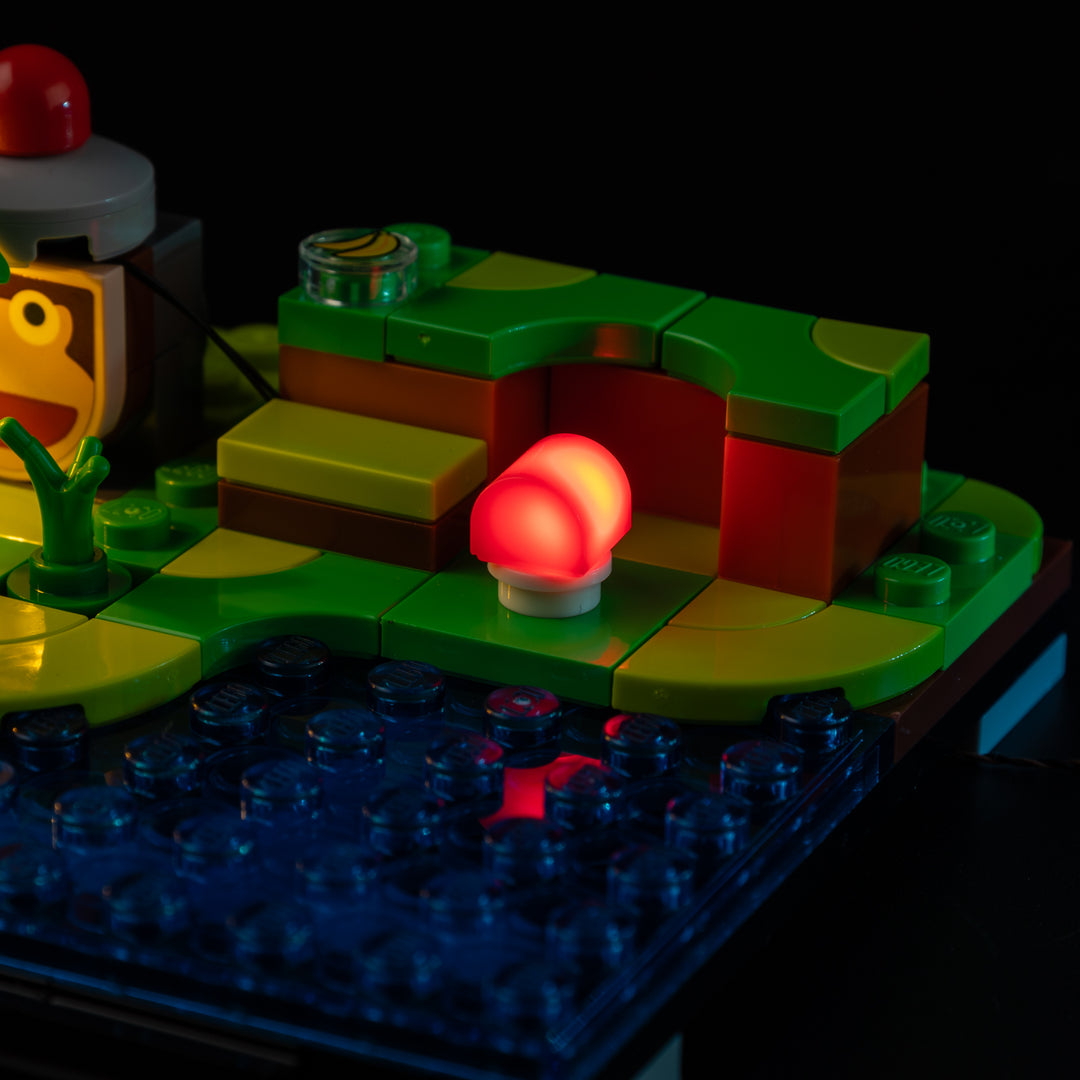 Red-lit monkey helmet detail on the Light Kit for LEGO® PlayStation 72306