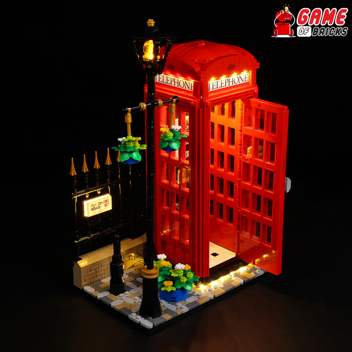 LEGO Red London Telephone Box 21347 Light Kit