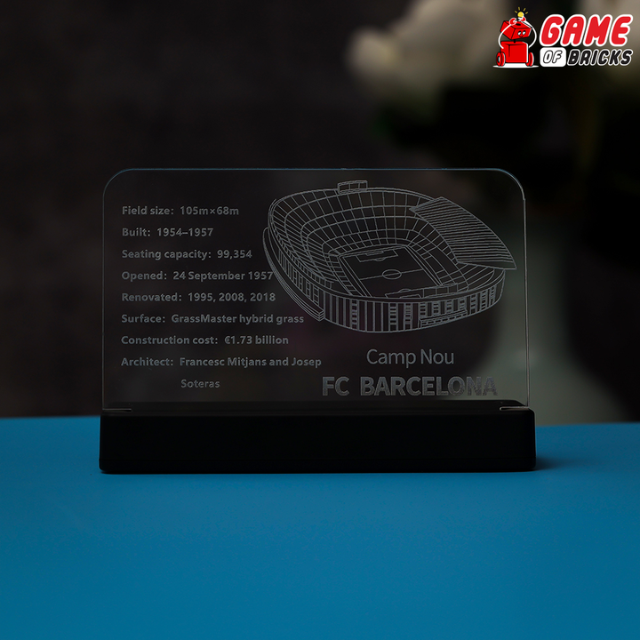 LED Nameplate for LEGO Camp Nou – FC Barcelona 10284