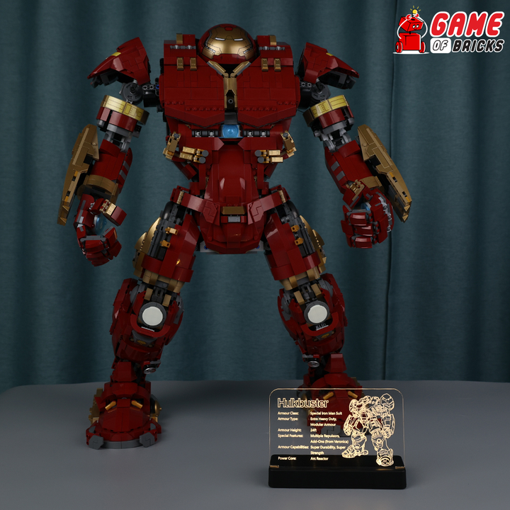 LED Nameplate for LEGO Hulkbuster 76210