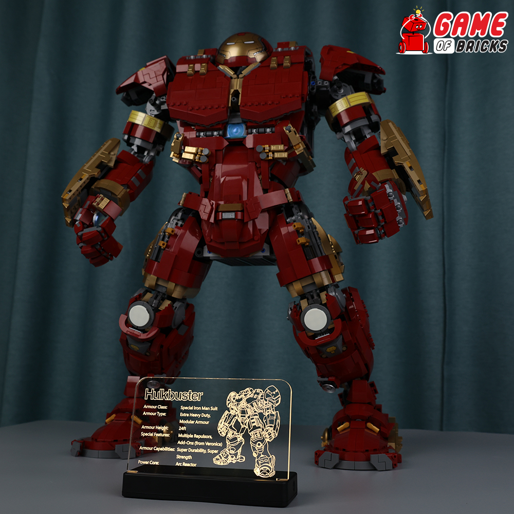 LED Nameplate for LEGO Hulkbuster 76210