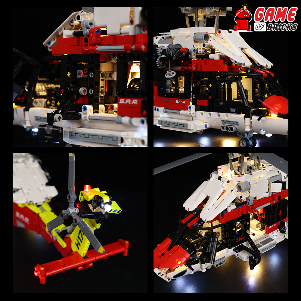 LEGO Airbus H175 Rescue Helicopter 42145 Light Kit