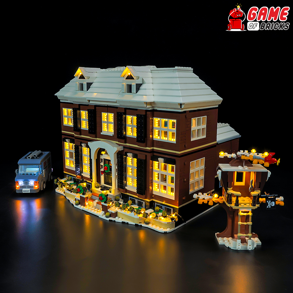 Light Kit for Home Alone 21330 (Christmas Edition)