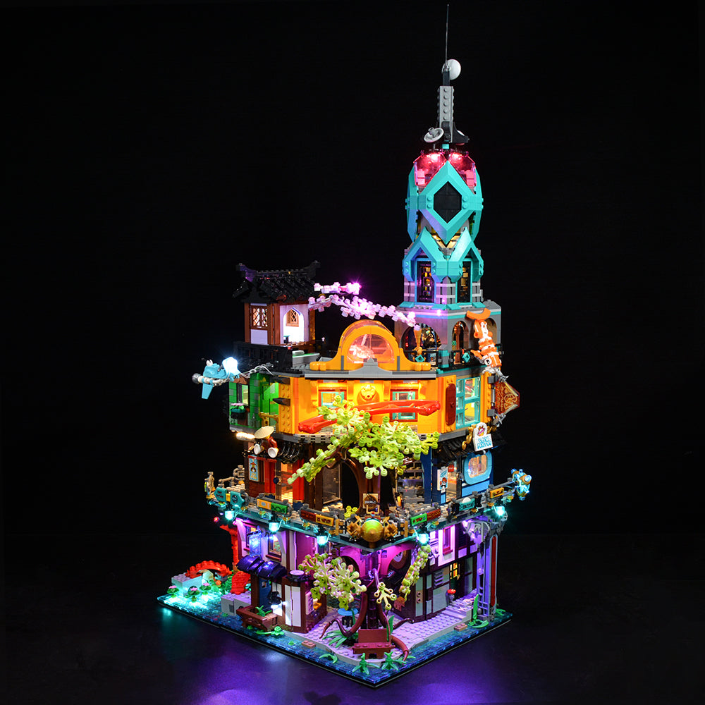 NINJAGO City Gardens LEGO lights