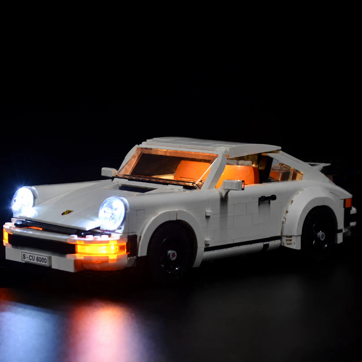 Light Kit for LEGO® Porsche 911 10295 — front Classic lighting